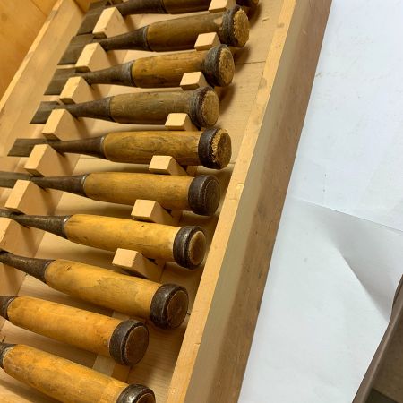   大工道具 ノミ 　寛永 10本セット 使用感あり