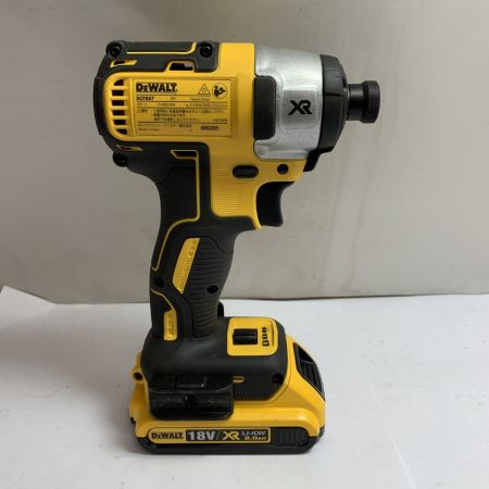 DEWALT インパクトドライバ　バッテリー1個　ケース付　※充電器なし DCF887 イエロー