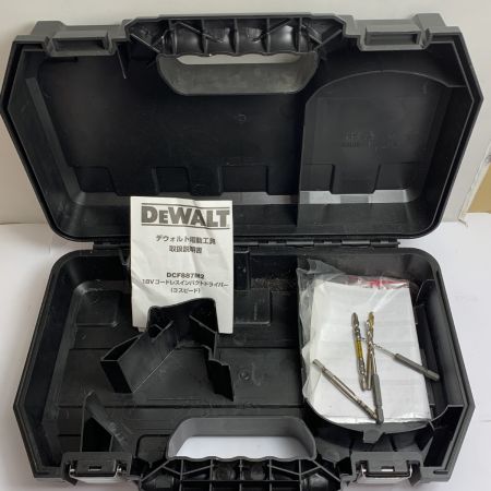  DEWALT インパクトドライバ　バッテリー1個　ケース付　※充電器なし DCF887 イエロー