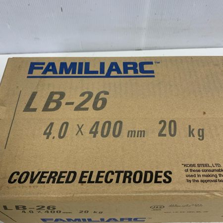  familiarc 溶接棒　4.0×400ｍｍ 4個セット　20kg LB-26