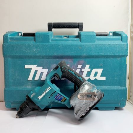  MAKITA マキタ 充電式スクリュードライバ　充電器、バッテリー2個、バッテリーアダプタ、ケース付 FS600D ブルー