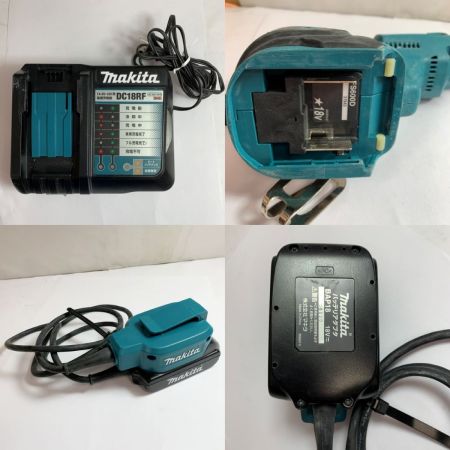  MAKITA マキタ 充電式スクリュードライバ　充電器、バッテリー2個、バッテリーアダプタ、ケース付 FS600D ブルー