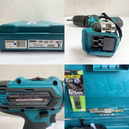  MAKITA マキタ 10.8ｖ　充電式ドライバドリル　充電器・充電池2個付　 DF331D ブルー