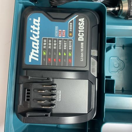  MAKITA マキタ 10.8ｖ　充電式ドライバドリル　充電器・充電池2個付　 DF331D ブルー