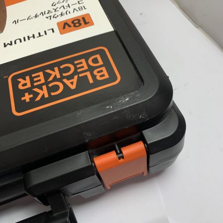  BLACK+DECKER ブラックアンドデッカー 18Ｖマルチツール 【未使用品】ケースにキズあり　充電器・充電池2個・ケース付 EVO185B1 ブラック×オレンジ