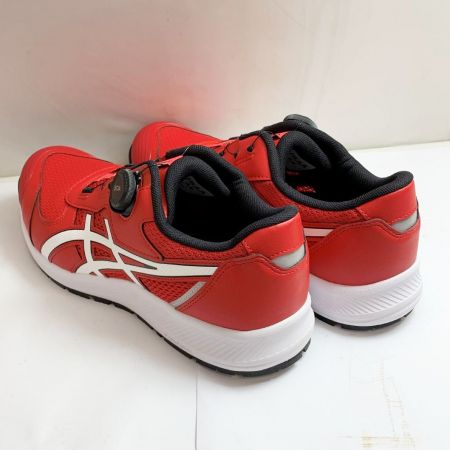  asics アシックス 安全靴　プロスニーカー　30.0cm CP219 レッド