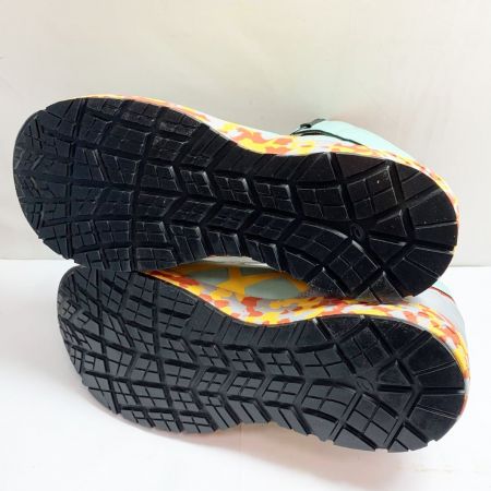  asics アシックス 安全靴　作業靴　27.5cm　プロスニーカー ハイカット CP304 ラテ x イエロー