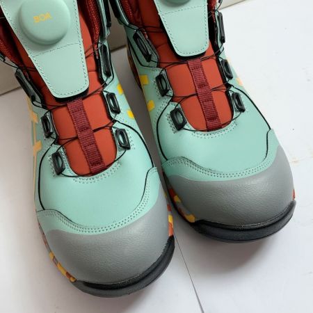  asics アシックス プロスニーカー ハイカット 安全靴　作業靴　28.0cm CP304 ラテセラドン x イエロー