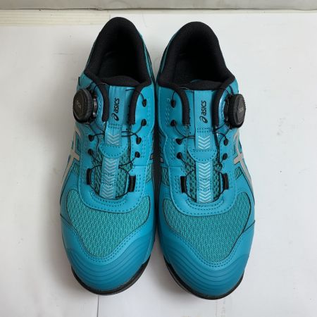  asics アシックス  プロスニーカー　安全靴　作業靴　24.0cm CP219 ラグーン x ピュアシルバー