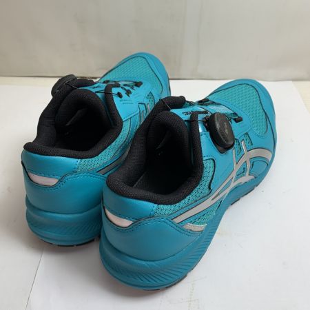  asics アシックス  プロスニーカー　安全靴　作業靴　24.0cm CP219 ラグーン x ピュアシルバー