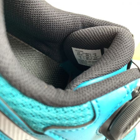  asics アシックス  プロスニーカー　安全靴　作業靴　24.0cm CP219 ラグーン x ピュアシルバー