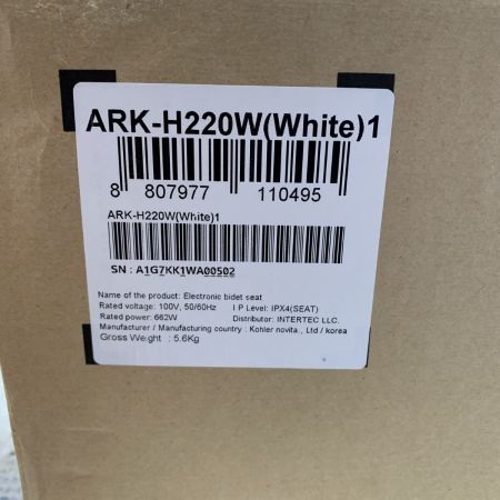  novita 温水洗浄便座　未開封品 ARK-H220W ホワイト