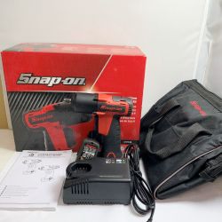 ♭♭ Snap-on スナップオン 充電式インパクトレンチ　充電器・充電池2個・ケース付  CTJ761A レッド Aランク