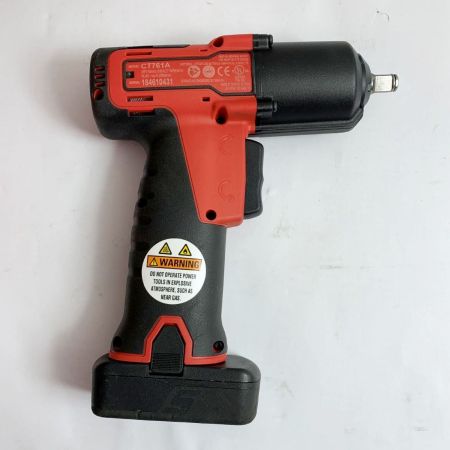  Snap-on スナップオン 充電式インパクトレンチ　充電器・充電池2個・ケース付  CTJ761A レッド