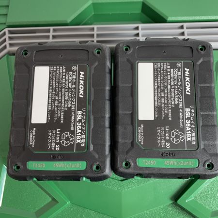  HiKOKI ハイコーキ 100mmコードレスディスクグラインダー  2024.12製造　充電器・充電池2個・ケース付  G3610DC