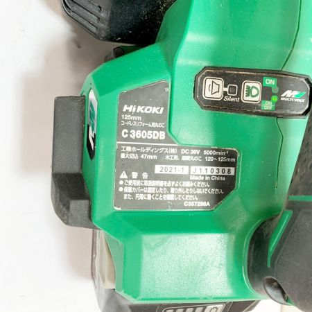  HiKOKI ハイコーキ 125mmコードレスリフォーム用丸ノコ　充電池1個付　2021年製 C3605DB