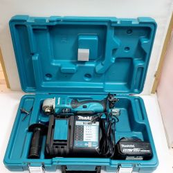 ♭♭ MAKITA マキタ アングルドリル　充電器・充電池(5.0ah)1個・ケース付 バッテリー充電回数48回 DA350 ブルー Bランク