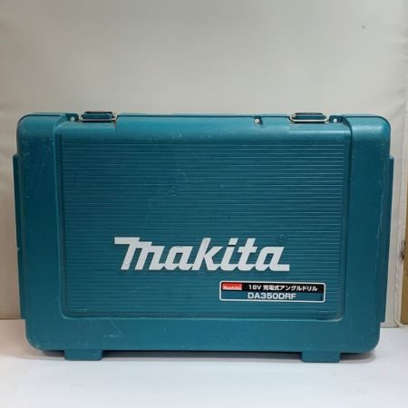  MAKITA マキタ アングルドリル　充電器・充電池(5.0ah)1個・ケース付 バッテリー充電回数48回 DA350 ブルー