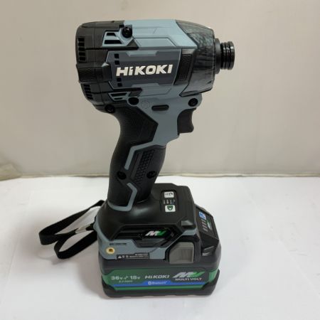  HiKOKI ハイコーキ コードレスインパクトドライバ　【特別限定色】　充電器・充電池2個・ケース付  WH36DD アイスグレー