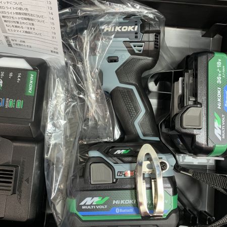  HiKOKI ハイコーキ コードレスインパクトドライバ　【特別限定色】　充電器・充電池2個・ケース付  WH36DD アイスグレー