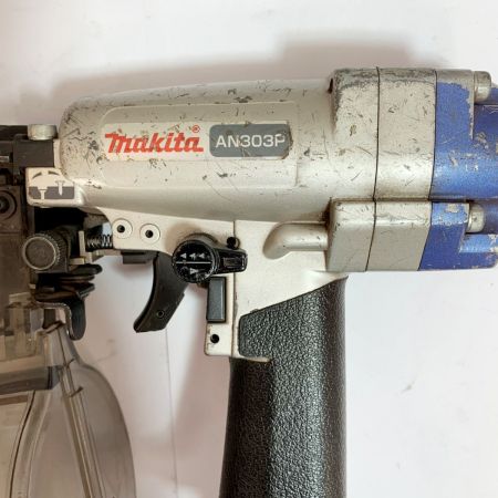  MAKITA マキタ ポケットエア釘打　常圧　ケース付 AN303P シルバー×ブルー x ブルー系