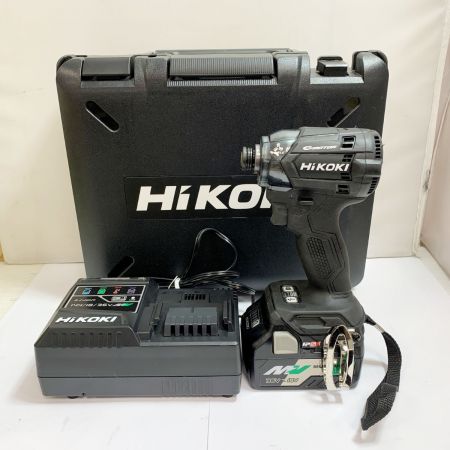  HiKOKI ハイコーキ 充電式インパクトドライバ　充電器・充電池1個・ケース付  WH18DC ブラック