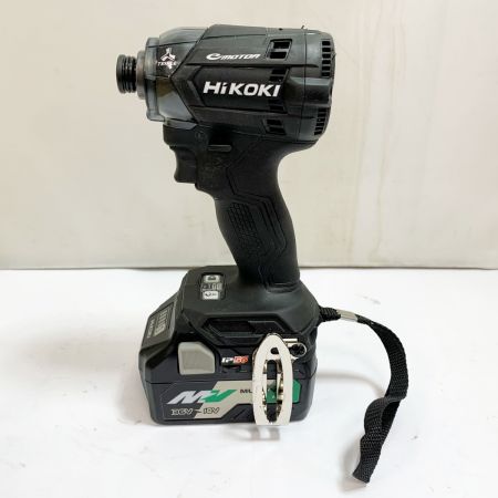  HiKOKI ハイコーキ 充電式インパクトドライバ　充電器・充電池1個・ケース付  WH18DC ブラック