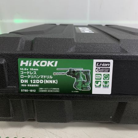  HiKOKI ハイコーキ コードレス式 10.8v 　ハンマドリル　ケース付 DH 12DD グリーン