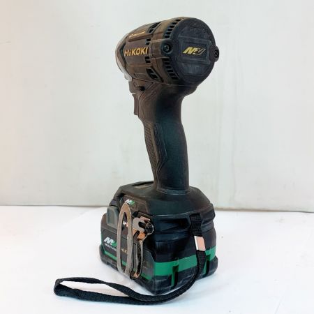  HiKOKI ハイコーキ 18Ｖ　充電式インパクトドライバ　充電器・充電池3個・ケース付 WH36DC ゴールド