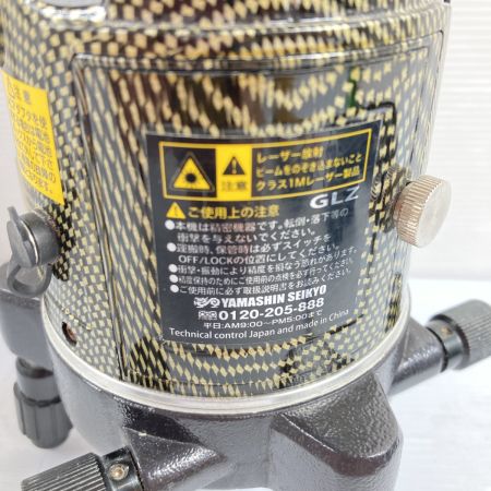  山真 グリーンレーザー墨出し器（受光器・ケース付属）校正歴不明 GLZ-4+ ゴールドカーボン