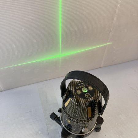  山真 グリーンレーザー墨出し器（受光器・ケース付属）校正歴不明 GLZ-4+ ゴールドカーボン