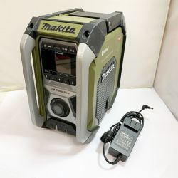 ♭♭ MAKITA マキタ バッテリー式ラジオ  アダプター付　キズあり　コードレス式/コード式 MR005G オリーブ Bランク