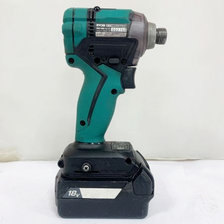  RYOBI リョービ 充電式インパクトドライバ　充電池一個付き　18Ｖ BID-182