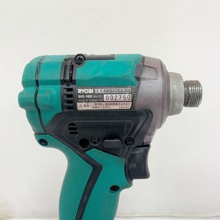  RYOBI リョービ 充電式インパクトドライバ　充電池一個付き　18Ｖ BID-182