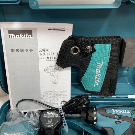  MAKITA マキタ 10.8V  充電式ドライバドリル 充電器・充電池2個・ケース付 DF030DWX
