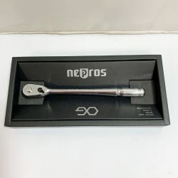 ♭♭ nepros ミラーネプロス　9.5sq コンパクトロングラチェットハンドル NBRC390L Aランク
