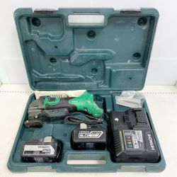 ♭♭ HITACHI 日立 18v 1.6ｍｍ　コードレスシャー　充電器、バッテリ―×2　ケース付 CE18DSL Bランク