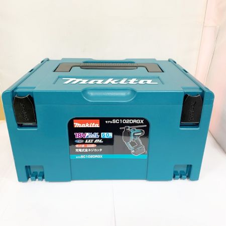  MAKITA マキタ 充電式全ネジカッタ　充電器・充電池2個・ケース付 コードレス式  SC102DRGX ブルー