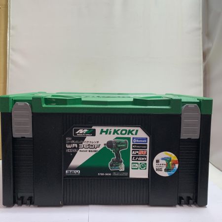  HiKOKI ハイコーキ 36v コードレスインパクトレンチ　充電器・充電池2個・ケース付 WR36DF 2XPSZ