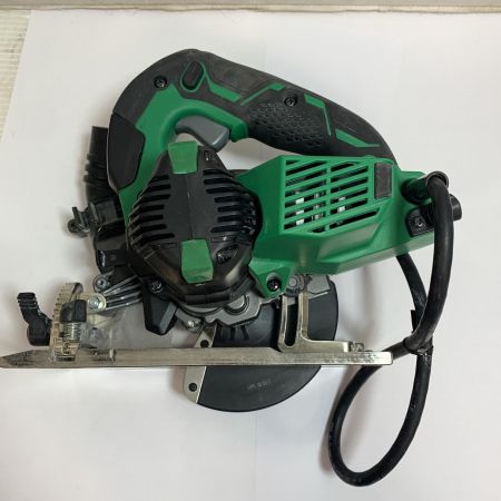  HiKOKI ハイコーキ 125mm 深切り電子集塵丸ノコ　2022.6製造　持ち手にヨゴレ、キズあり C5YE グリーン