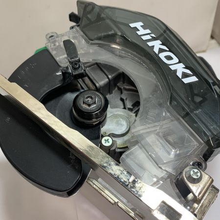  HiKOKI ハイコーキ 125mm 深切り電子集塵丸ノコ　2022.6製造　持ち手にヨゴレ、キズあり C5YE グリーン