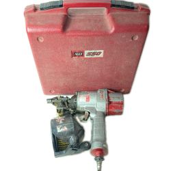 MAX マックス エア釘打ち 常圧 CN-550 レッド ケース付 Cランク
