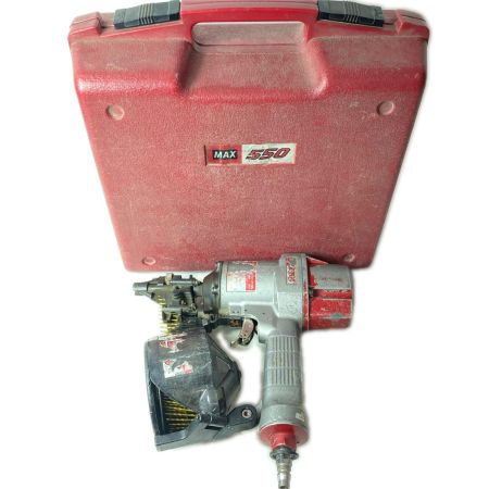 MAX マックス エア釘打ち 常圧 CN-550 レッド ケース付