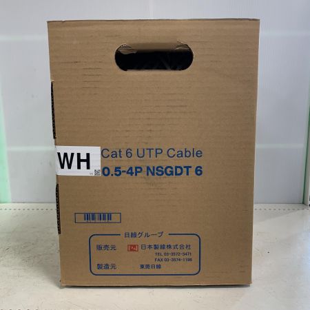  日本製線 300m Cat6 UTPケーブル 0.5-4P NSGDT6 ホワイト