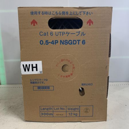  日本製線 300m Cat6 UTPケーブル 0.5-4P NSGDT6 ホワイト