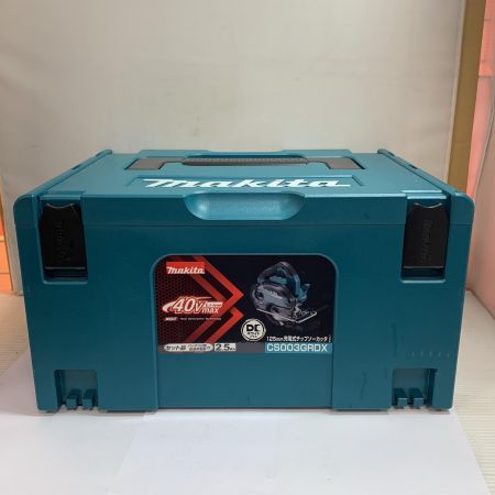  MAKITA マキタ 40ｖ　125mm チップソーカッター　充電器・充電池2個・ケース付 　22022.10製造 CS003GRDX ブルー
