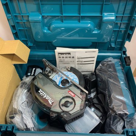  MAKITA マキタ 40ｖ　125mm チップソーカッター　充電器・充電池2個・ケース付 　22022.10製造 CS003GRDX ブルー