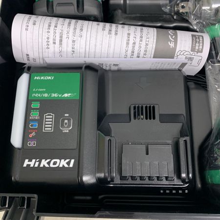  HiKOKI ハイコーキ 18v コードレスインパクトレンチ　充電器・充電池2個・ケース付 WR18DH