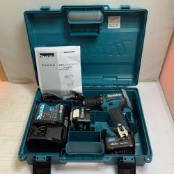♭♭ MAKITA マキタ 充電式ドライバドリル　10.8V　充電器、バッテリー2個、ケース付 DF332DSMX ブルー Aランク