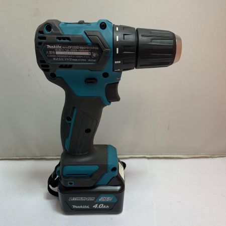  MAKITA マキタ 充電式ドライバドリル　10.8V　充電器、バッテリー2個、ケース付 DF332DSMX ブルー